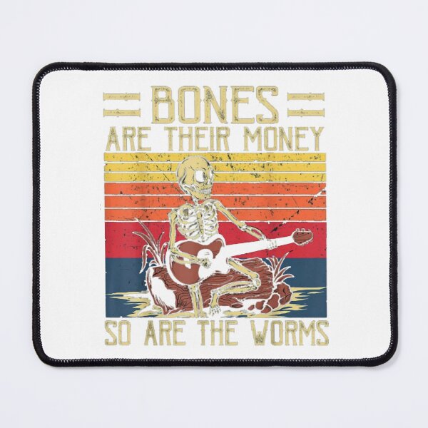 Item preview, Bones Are Their Money Skeleton Playing Guitar Retro Vintage designed and sold by nan-dlman.