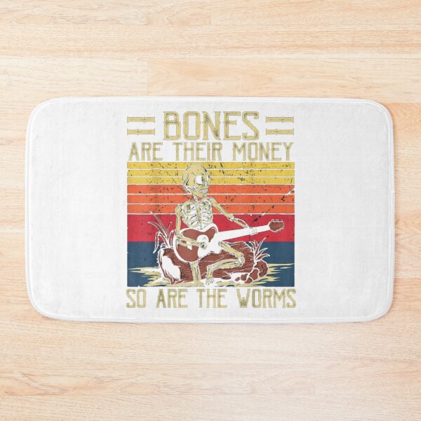 Item preview, Bones Are Their Money Skeleton Playing Guitar Retro Vintage designed and sold by nan-dlman.
