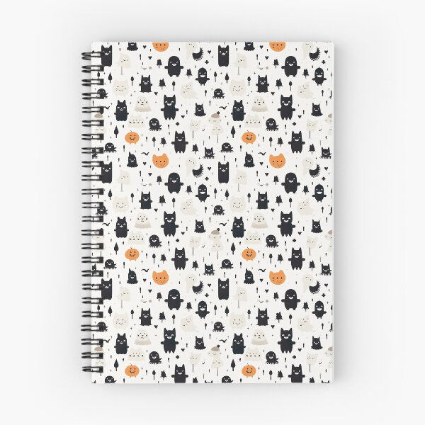 Artikelvorschau, Cute Halloween Characters Pattern entworfen und verkauft von Digi-Artsy.