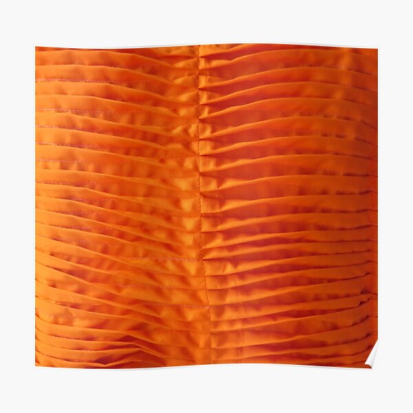 Cotton pleated skin for humans Poster