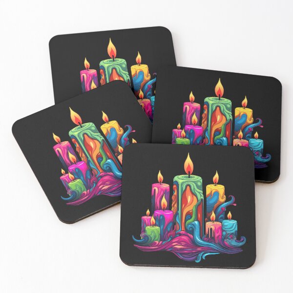 Item preview, Psychedelic Melted Candles: Liquid Serenity designed and sold by PsyCloth.