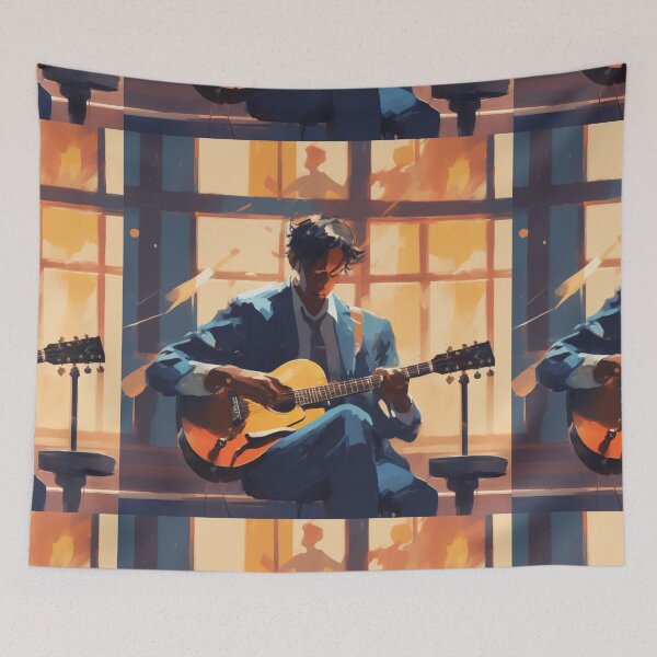 Item preview, Man and guitar designed and sold by LIDYN.