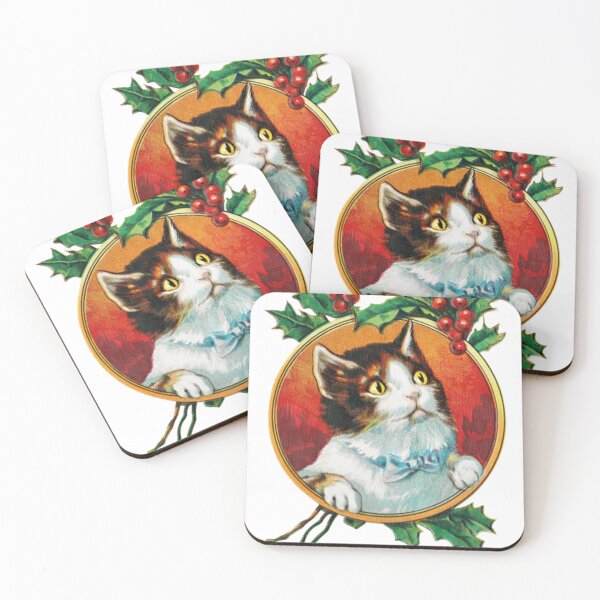 Item preview, Vintage Christmas Cat  designed and sold by YvonneDReitz.