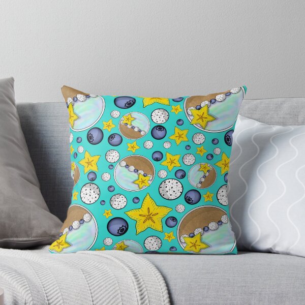 Item preview, Mermaid Smoothie Bowl Pattern (Turquoise) designed and sold by honeybeepaper.