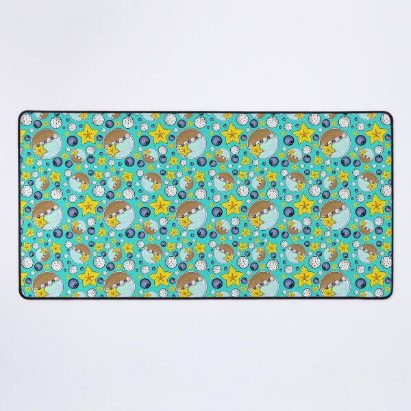 Item preview, Mermaid Smoothie Bowl Pattern (Turquoise) designed and sold by honeybeepaper.
