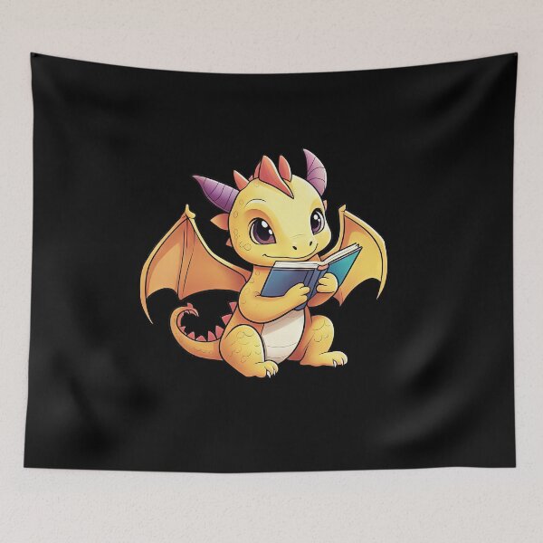 Item preview, Bookdragon, cute dragon reading  designed and sold by ChaosEdits.