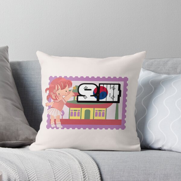 Item preview, Oppa | Cute Girl with Korean Palace Stamp designed and sold by Kimochi-Shop.