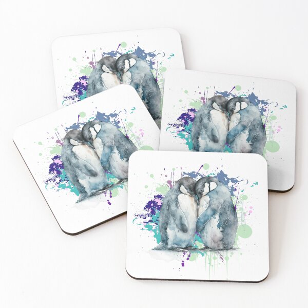 Item preview, Watercolor Penguins designed and sold by HolidayBug.