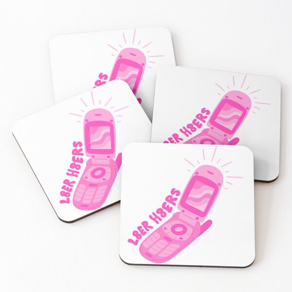 Item preview, L8er H8ers y2k Pink Flip Phone designed and sold by Heather Clauson.