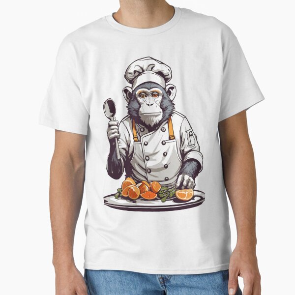 Primate Gourmet The World of Monkey Chef's Cuisine Classic T-Shirt