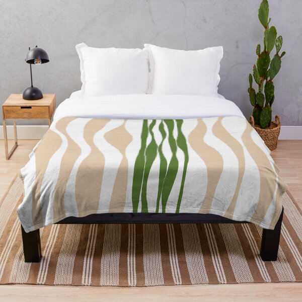 Item preview, Ebb and Flow - White, Sand and Palm Green  designed and sold by LAEC-Shop.