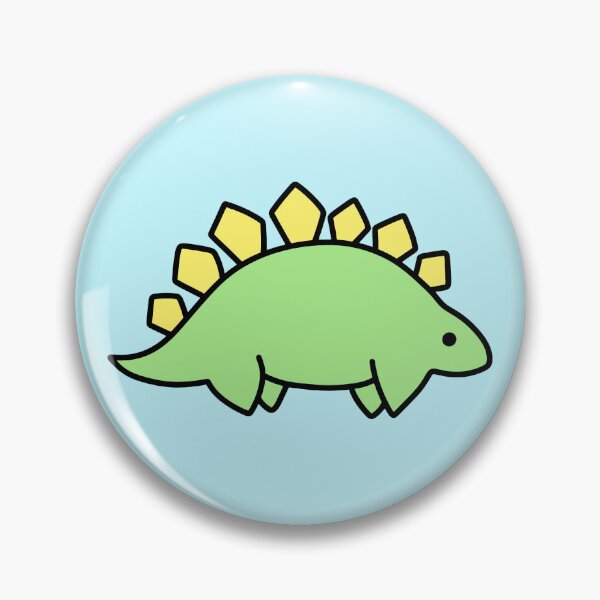 Aperçu de l'œuvre Stégosaure kawaii créée et vendue par BYNDSTICKER.