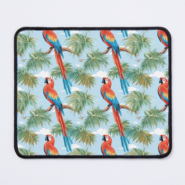 Item preview, Parrot Jungle Pattern on Clouded Sky designed and sold by Digi-Artsy.