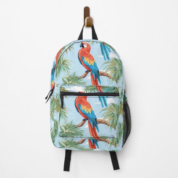 Item preview, Parrot Jungle Pattern on Clouded Sky designed and sold by Digi-Artsy.