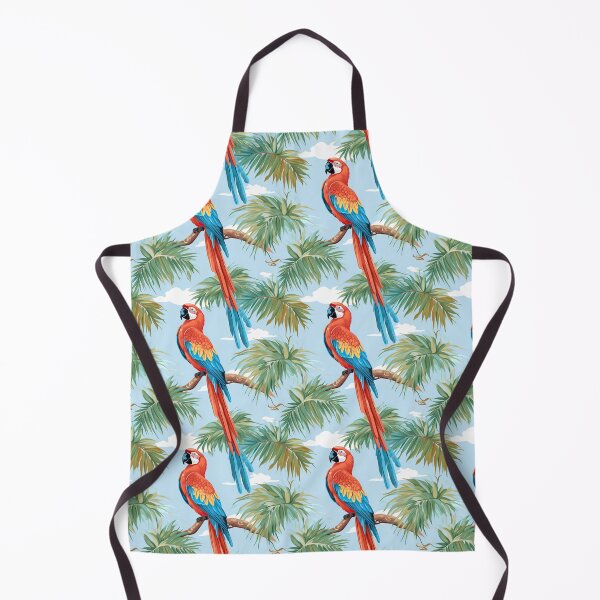 Item preview, Parrot Jungle Pattern on Clouded Sky designed and sold by Digi-Artsy.