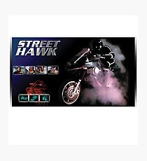 back to the era hawk in the street Photographic Print