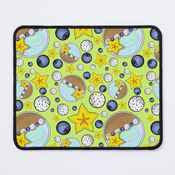 Item preview, Mermaid Smoothie Bowl Pattern (Green) designed and sold by honeybeepaper.