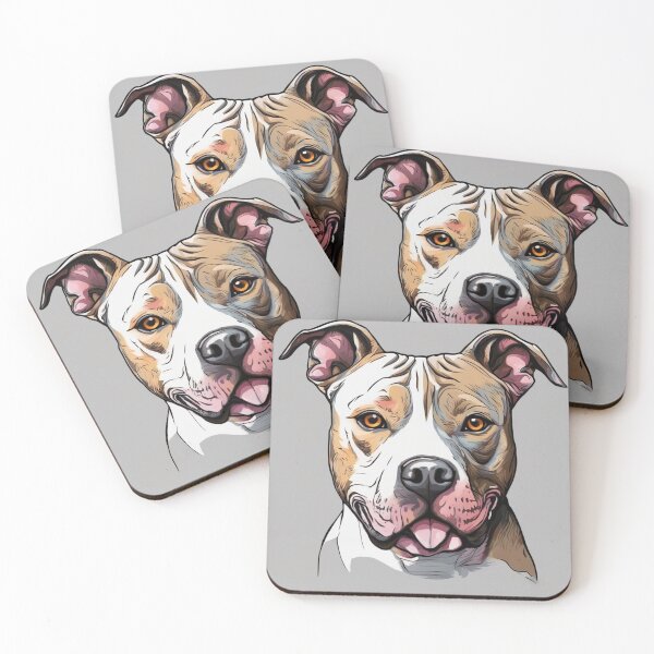 Item preview, American Pitbull Terrier smiling designed and sold by Spanishsoul.