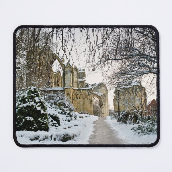 Item preview, Snow covered ruins of St Mary's Abbey, York designed and sold by bailey-cooper.