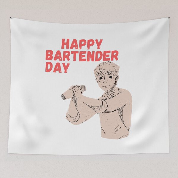 Item preview, Happy Bartender Day designed and sold by Simo0455.
