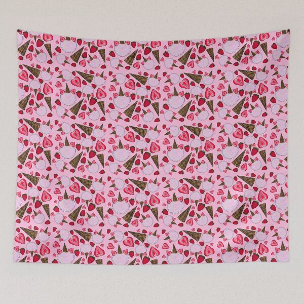 Item preview, Unicorn Smoothie Bowl Pattern (Pink) designed and sold by honeybeepaper.