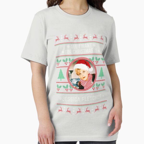 Vista previa del artículo con la obra «Todo lo que quiero para Navidad es Jessica Fletcher Classic», diseñado y vendido por GaetanoOkuneva.