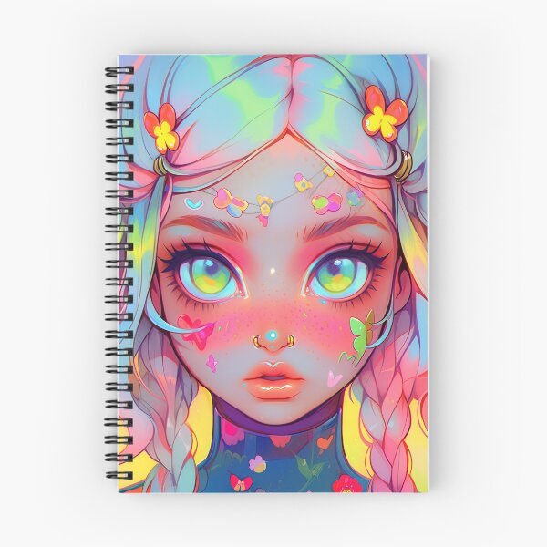 Item preview, Sweet Kawaii Messy Hair Anime Girl designed and sold by bubblegoth.