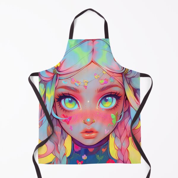 Item preview, Sweet Kawaii Messy Hair Anime Girl designed and sold by bubblegoth.