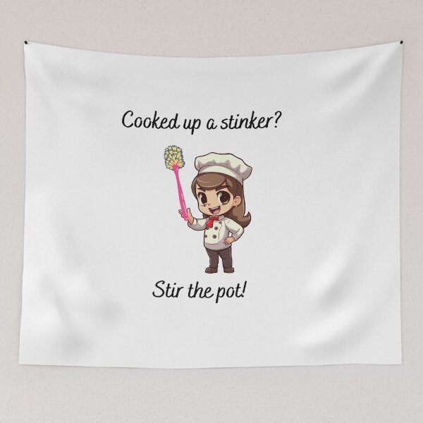 Item preview, Cooked Up a Stinker? Stir the Pot! - Chef-Inspired Bathroom designed and sold by ElLocoMus.