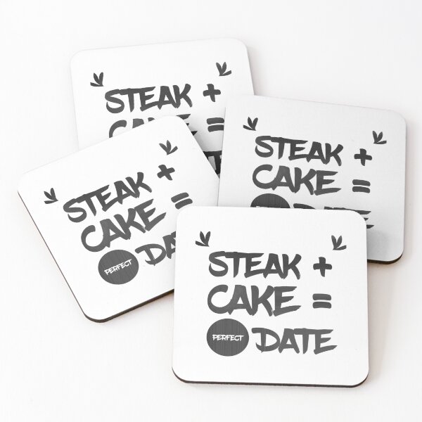 Item preview, Steak + Cake = perfect date designed and sold by nan-dlman.