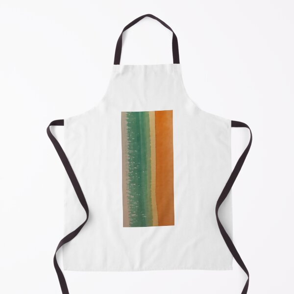 Item preview, Watercolour stripes in green and mustard designed and sold by Emma Amies.