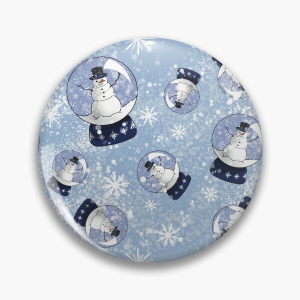 Item preview, Snow Globe Pattern (Light Blue) designed and sold by honeybeepaper.