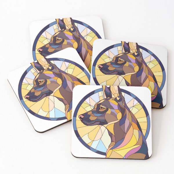 Item preview, Colorful Stained Glass German Shepherd designed and sold by octoboobs.