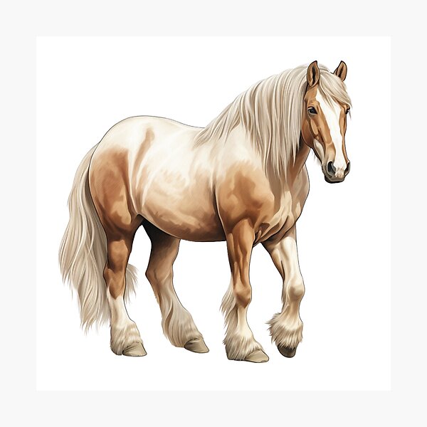 Aperçu de l'œuvre Cheval de trait belge créée et vendue par NineSvn.