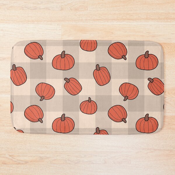 Item preview, Pumpkin Gingham Check Pattern designed and sold by Design Minds Boutique.