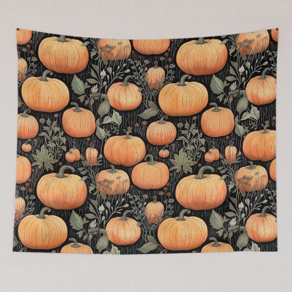 Item preview, Halloween Pumpkin Fall Pattern designed and sold by SecretDicer.