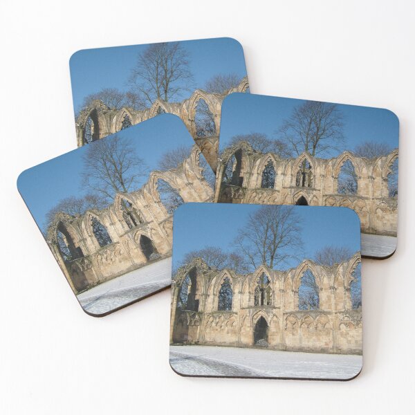Item preview, St Mary's Abbey, York basking sunshine after snow designed and sold by bailey-cooper.