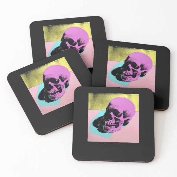 Item preview, Warhol Skull (Pink Yellow Aqua) designed and sold by TahiryCarrico.