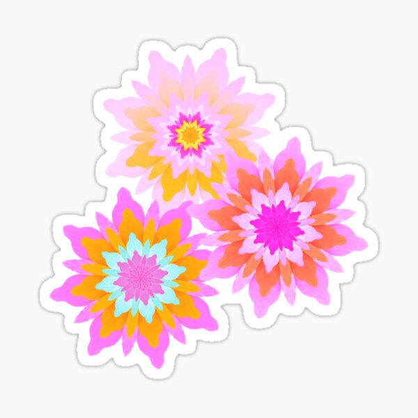 Bohemian Blooms Pinks - Pink Tutu Sticker