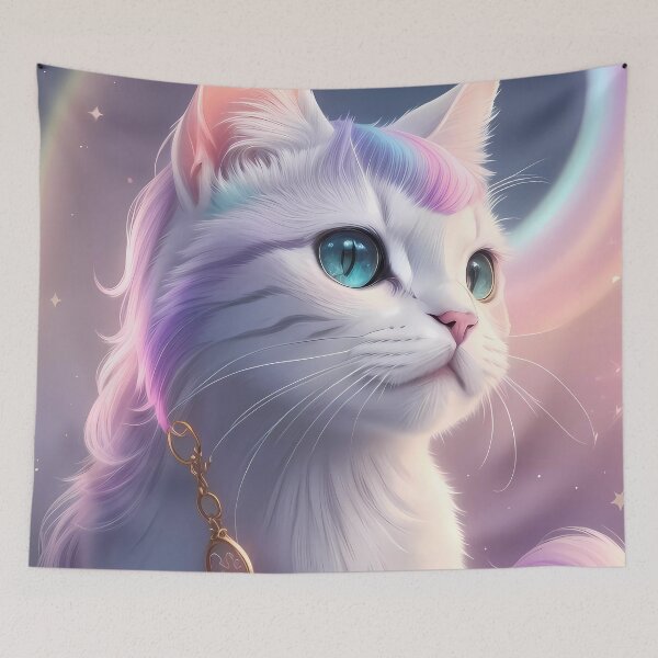 Item preview, American Shorthair cat as an adorable unicorn designed and sold by purrfect pattern.