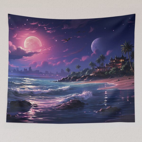 Item preview, Harmony of Celestial Whispers: An Ode to the Conversations Between Starlight and Sea designed and sold by oanaunciuleanu.