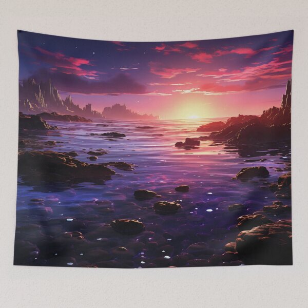 Item preview, Harmony of Celestial Whispers: An Ode to the Conversations Between Starlight and Sea designed and sold by oanaunciuleanu.