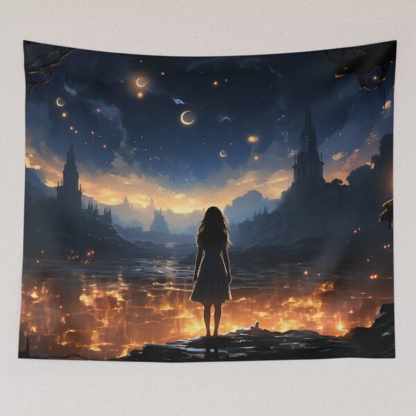 Item preview, Harmony of Celestial Whispers: An Ode to the Conversations Between Starlight and Sea designed and sold by oanaunciuleanu.
