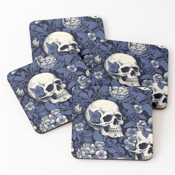 Item preview, Floral  Style Skull Pattern  designed and sold by BOYWANDER67.