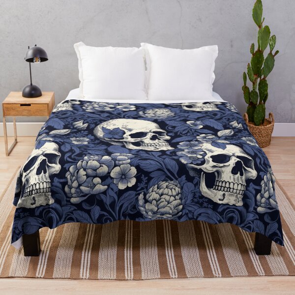 Item preview, Floral Style Skull Pattern designed and sold by BOYWANDER67.