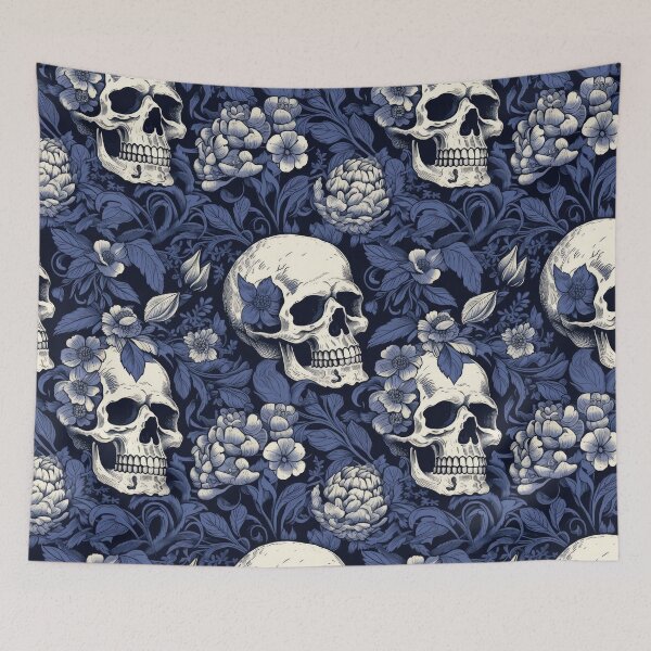 Item preview, Floral  Style Skull Pattern  designed and sold by BOYWANDER67.