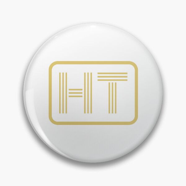 Item preview, HT Initials Gold Geometric Letters designed and sold by Jeallan Designs.