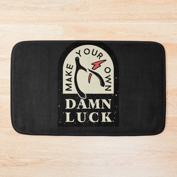 Item preview, Make Your Own Damn Luck Badge Red designed and sold by CloudWalker Designs.