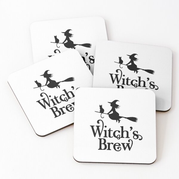 Item preview, Witch's Brew Black on White designed and sold by wisemagpie.