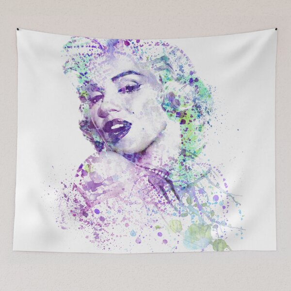 Aperçu de l'œuvre Marilyn Monroe aquarelle Splash Art créée et vendue par Sam Spade.